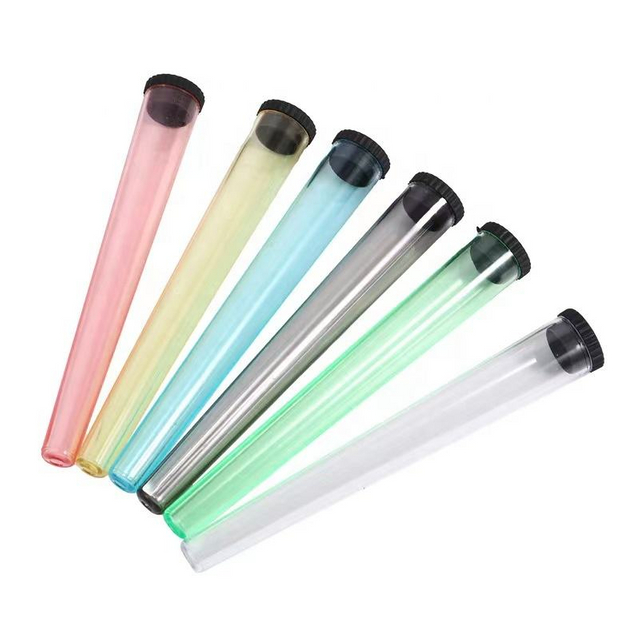 86mm Pre Roll Conical Tube Plastic Packaging with Lid