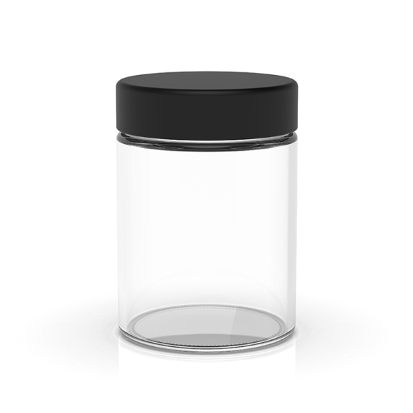 4 Oz Child Resistant Clear Glass Jar