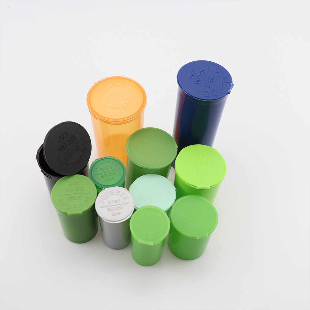 60 Dram Plastic Prescription Vial, Waterproof Airtight Joint Pill Bottles with Pop Top Caps Medicine Container