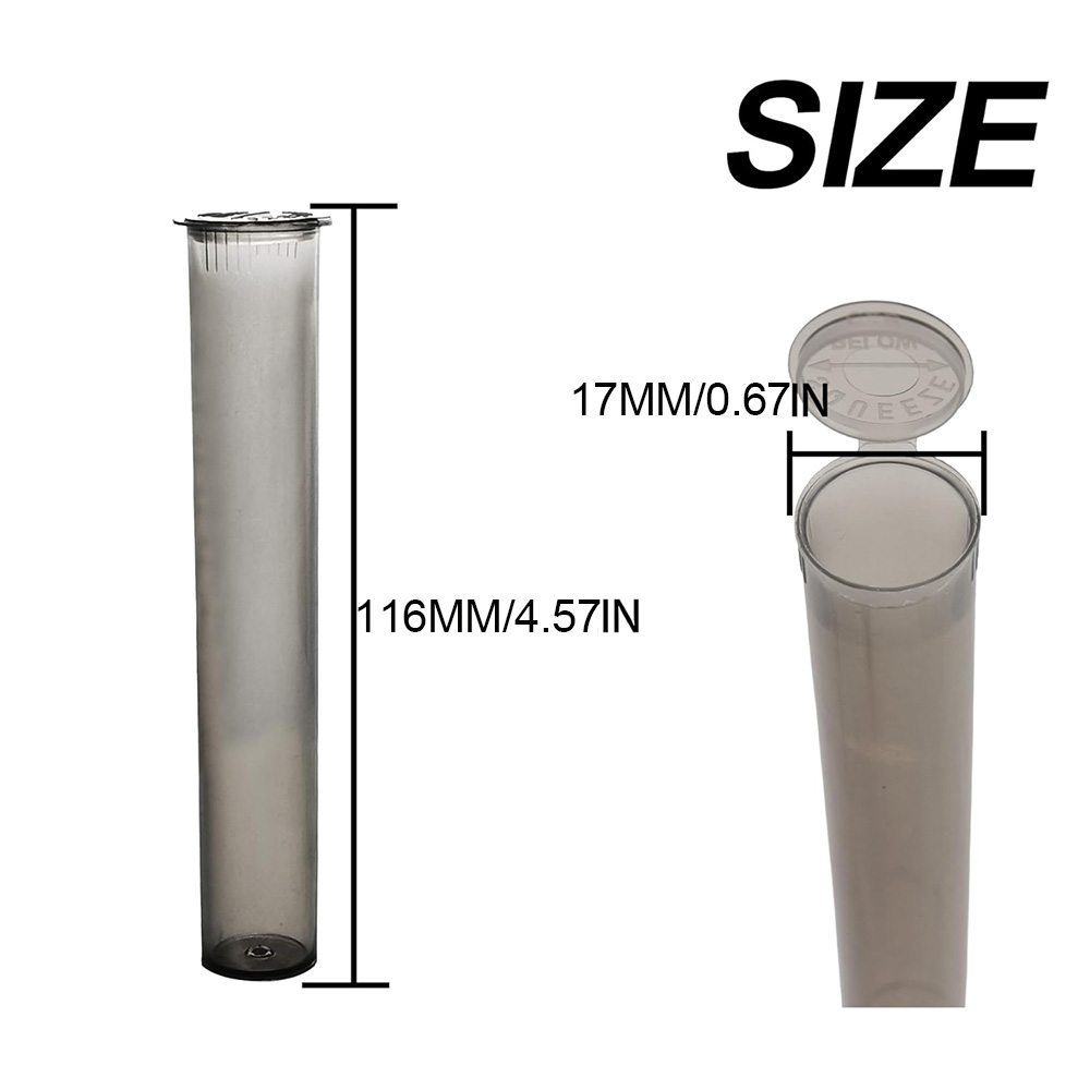 116*17mm Child Resistant Squeeze Tube Pop Top Pre Roll Tubes Cigarette Packaging