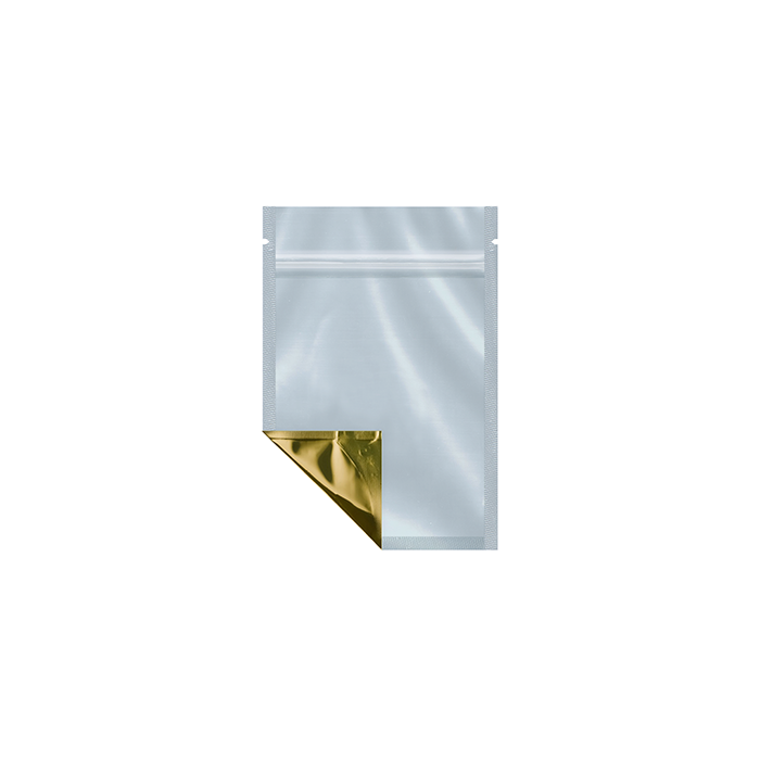 Eighth Ounce Clear/Gold Barrier Bags Could Customized Colors